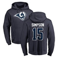 LA.Rams #15 Ty Simpson Player Navy Pullover Hoodie Limited Game Ddoa Stitched Jerseys