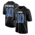 D.Lions #10 Isiah Pacheco Player Black Fashion Home Game Ddoa Stitched Jerseys
