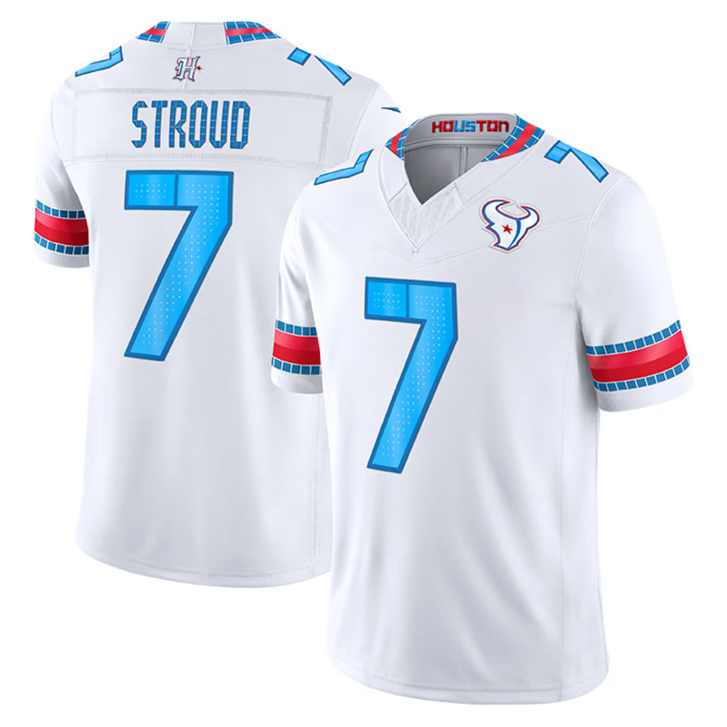 H.Texans #7 CJ Stroud Player Whtie 2026 Rivalries Vapor Limited Home Game Ddoa Stitched jerseys