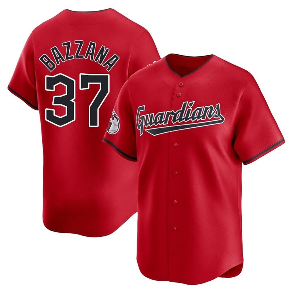 C.Guardians #37 Travis Bazzana Player Red Limited Home Ddoa Stitched Jerseys