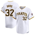 P.Pirates #32 Henry Davis Player White Home Limited Ddoa Stitched Jerseys