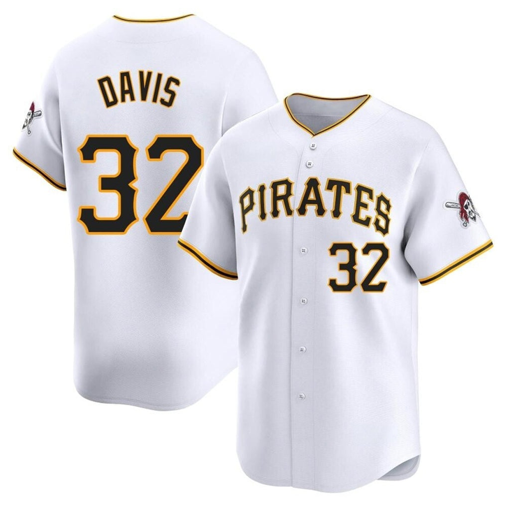 P.Pirates #32 Henry Davis Player White Home Limited Ddoa Stitched Jerseys