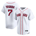 B.Red Sox #7 Masataka Yoshida Player White Limited Home Game Ddoa Stitched Jerseys