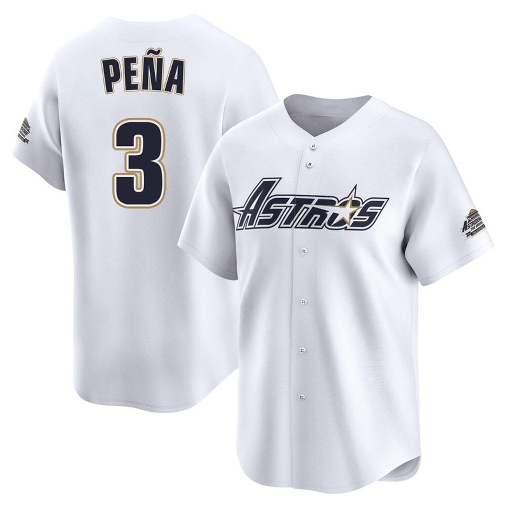 H.Astros #3 Jeremy Pe?a Player White Throwback Cooperstown Collection Limited Ddoa Stitched Jerseys