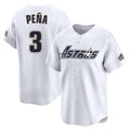 H.Astros #3 Jeremy Pe?a Player White Throwback Cooperstown Collection Limited Ddoa Stitched Jerseys