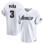H.Astros #3 Jeremy Pe?a Player White Throwback Cooperstown Collection Limited Ddoa Stitched Jerseys