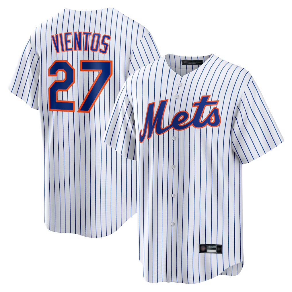 NY.Mets #27 Mark Vientos Player White Home Game Ddoa Stitched Jerseys