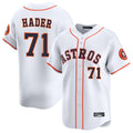 H.Astros #71 Josh Hader Player White Home Limited Ddoa Stitched Jerseys
