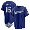 LA.Dodgers #16 Will Smith Player Royal World Series City Connect Home Game Ddoa Stitched Jerseys
