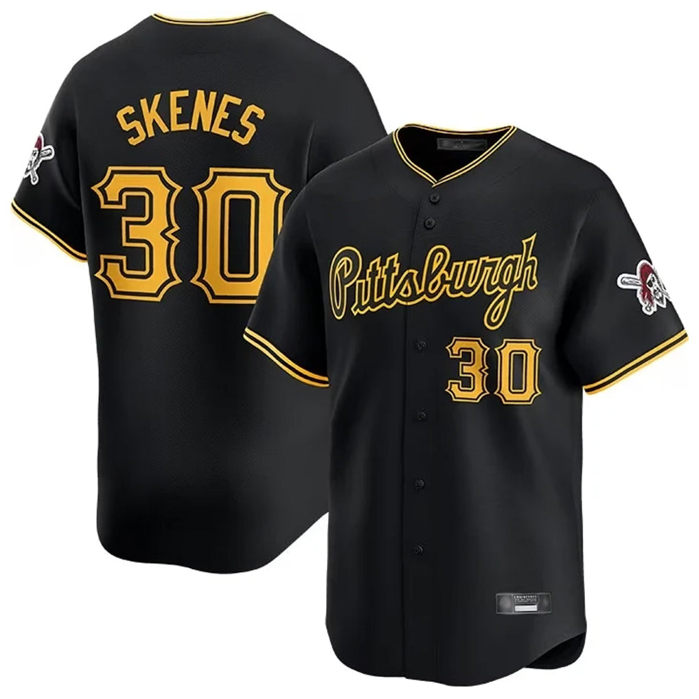 P.Pirates #30 Paul Skenes Player Black Home Limited Ddoa Stitched Jerseys