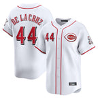 C.Reds #44 Elly De La Cruz Player White Home Limited Ddoa Stitched Jerseys