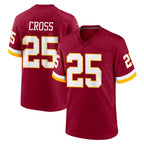 W.Commanders #25 Nick Cross Player Burgundy Game Home Ddoa Stitched Jerseys