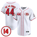 C.Reds #44 Elly De La Cruz Player White Vapor Premier Limited Home Ddoa Stitched Jerseys