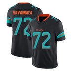 M.Dolphins #72 Jonah Savaiinaea Player Black Limited Pitch Rivalries Collection Home Game Ddoa Stitched Jerseys