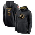 M.Dolphins #5 Jaylen Wright Player Black Salute to Service Hoodies Limited Game Ddoa Stitched Jerseys