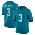 J.Jaguars #3 Jakobi Meyers Player Teal Home Game Ddoa Stitched Jerseys