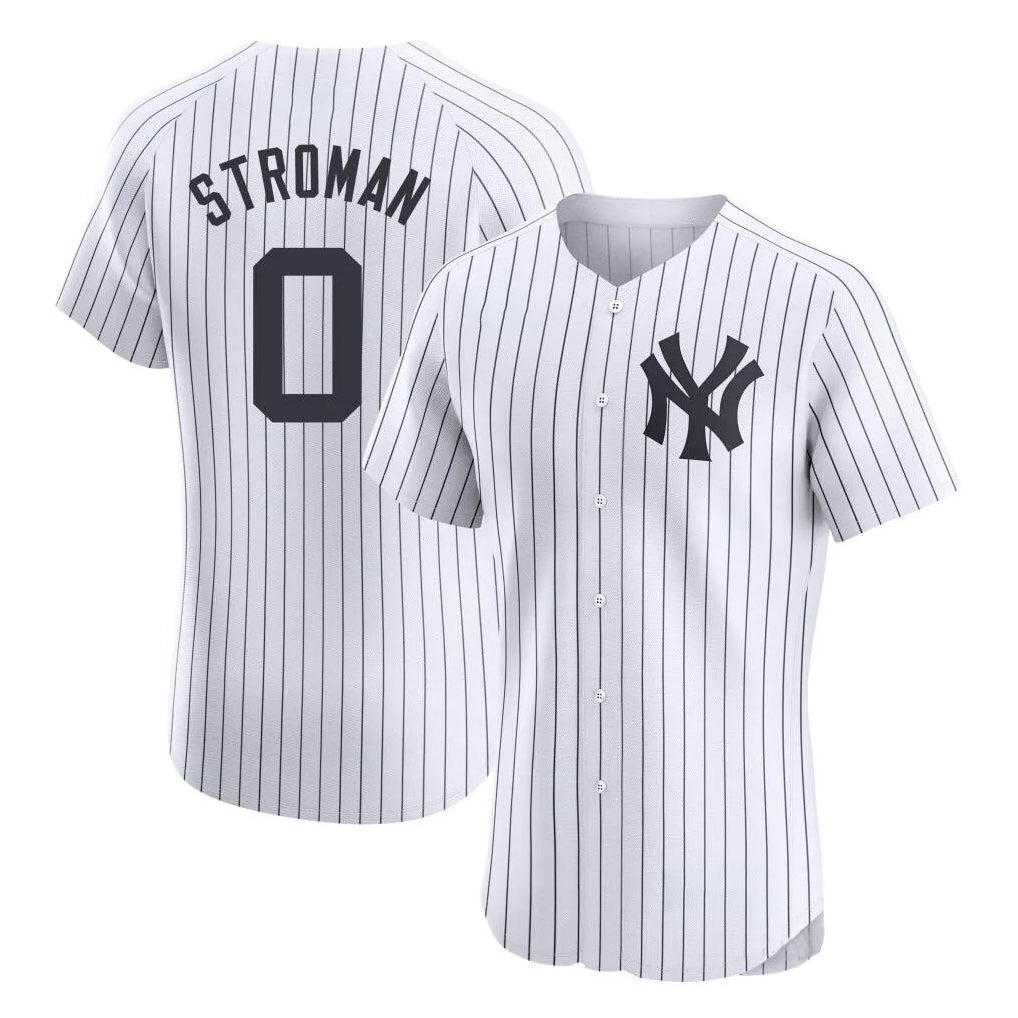 NY.Yankees #0 Marcus Stroman Player White Limited Elite Home Ddoa Stitched Jerseys