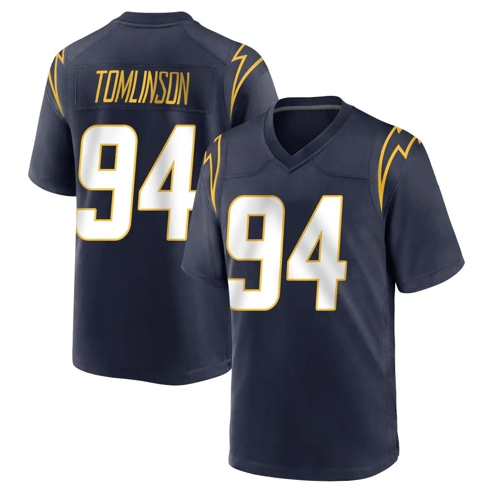 LA.Chargers #94 Dalvin Tomlinson Player Navy Home Game Ddoa Stitched Jerseys