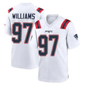 NE.Patriots #97 Milton Williams Player White Home Game Ddoa Stitched Jerseys