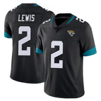 J.Jaguars #2 Jourdan Lewis Player Black Vapor Untouchable Limited Home Game Ddoa Stitched Jerseys