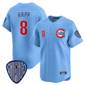 C.Cubs #8 Ian Happ Player Blue Vapor Premier Limited Home Ddoa Stitched Jerseys