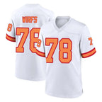 TB.Buccaneers #78 Tristan Wirfs Player White '76 Home Game Ddoa Stitched Jerseys