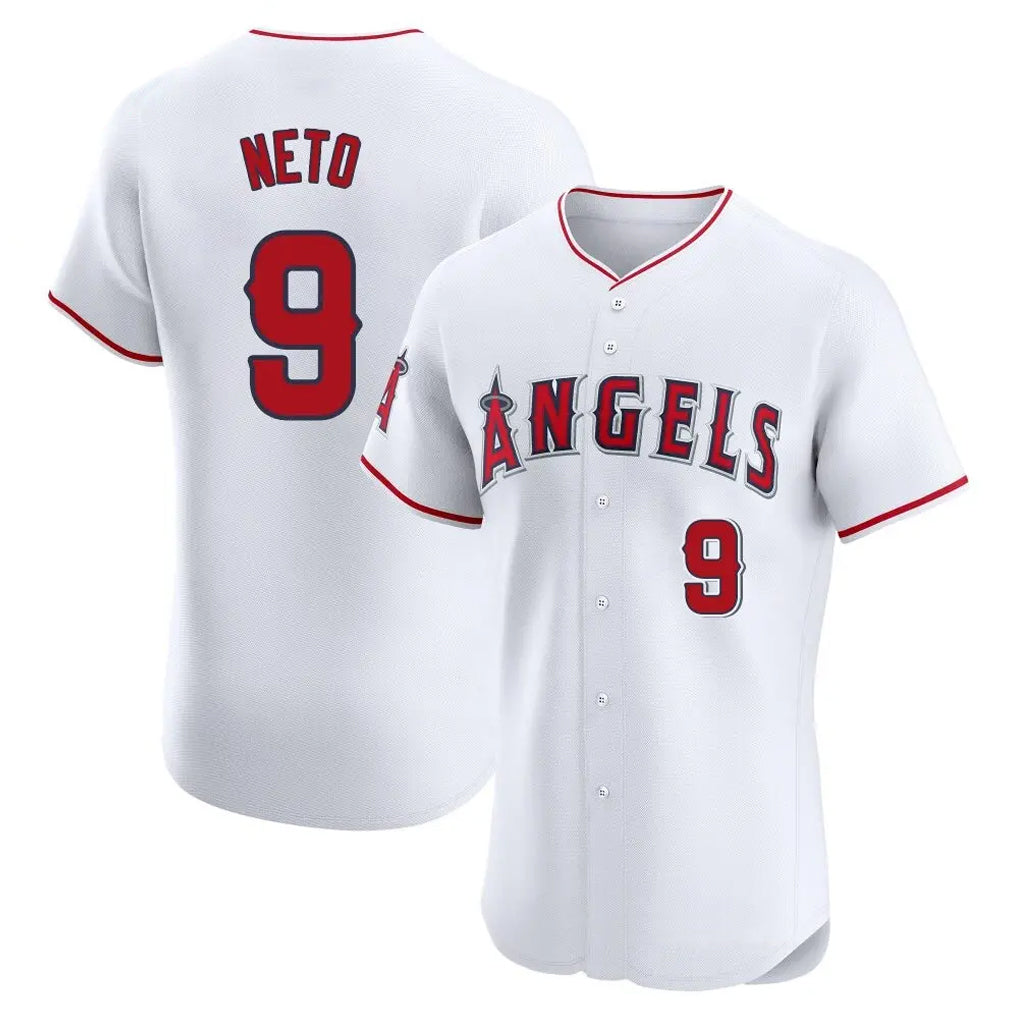 LA.Angels #9 Zach Neto Player White Limited Elite Ddoa Stitched Home Jerseys