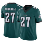 P.Eagles #27 Quinyon Mitchell Player Team Color Green Limited Vapor F.U.S.E. Home Game Ddoa Stitched Jerseys