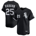 C.White Sox #25 Andrew Vaughn Player Black Limited Home Ddoa Stitched Jerseys