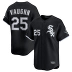 C.White Sox #25 Andrew Vaughn Player Black Limited Home Ddoa Stitched Jerseys