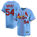 St. Louis Cardinals #54 Sonny Gray Player Light Blue Home Limited Ddoa Stitched Jerseys