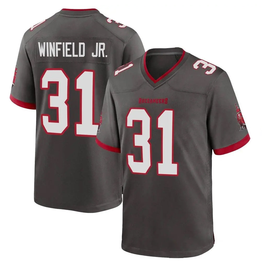 TB.Buccaneers #31 Antoine Winfield Jr. Player Pewter Alternate Home Game Ddoa Stitched Jerseys