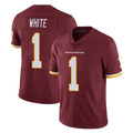 W.Commanders #1 Rachaad White Player Burgundy Limited Team Color Vapor Untouchable Home Game Ddoa Stitched Jerseys