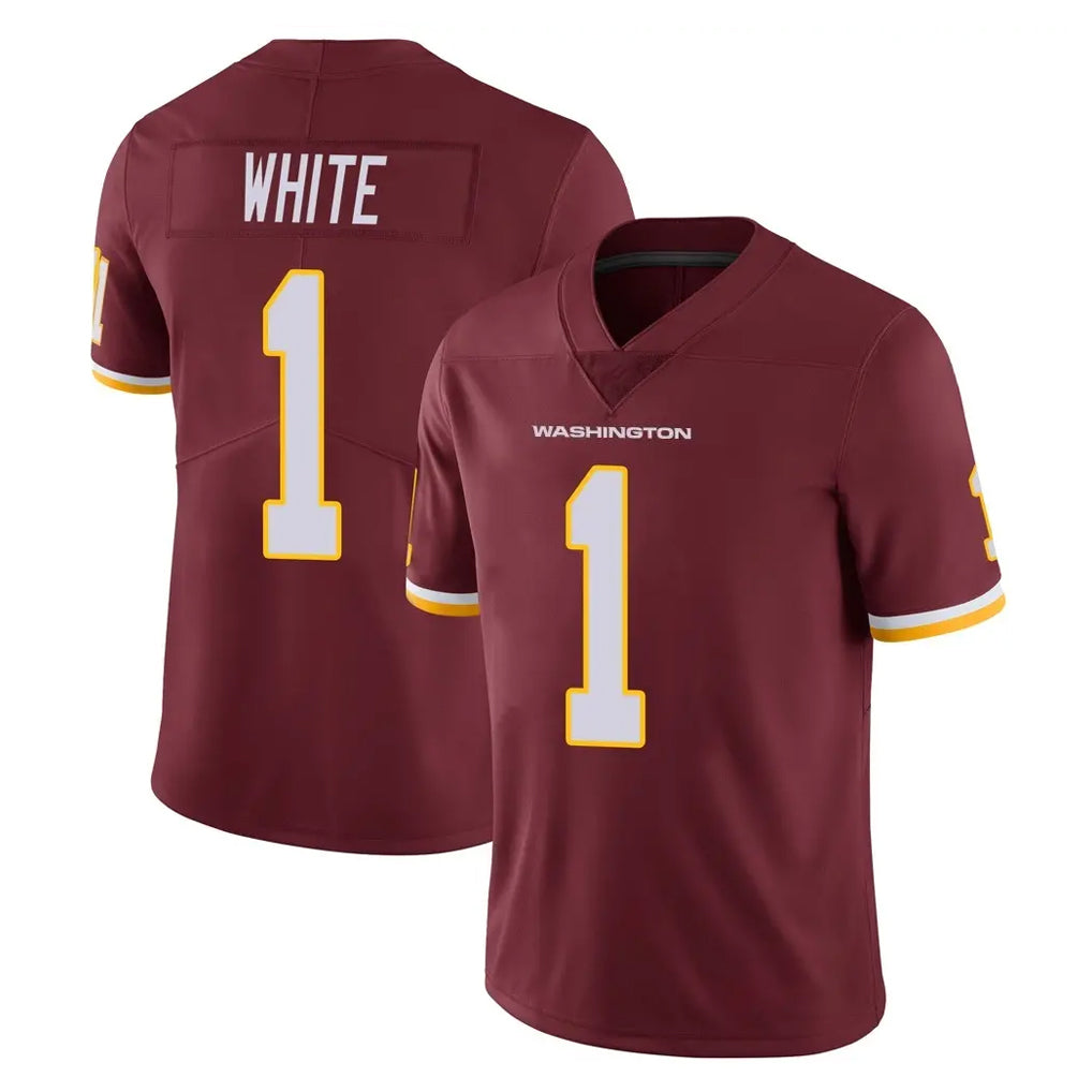 W.Commanders #1 Rachaad White Player Burgundy Limited Team Color Vapor Untouchable Home Game Ddoa Stitched Jerseys