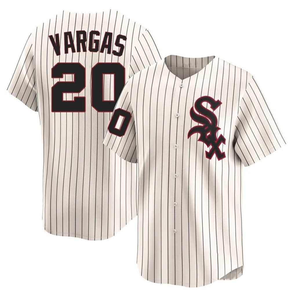 C.White Sox #20 Miguel Vargas Player Cream Cooperstown Collection Limited Home Ddoa Stitched Jerseys