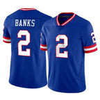 NY.Giants #2 Deonte Banks Player Royal Classic Vapor Home Game Ddoa Stitched Jerseys