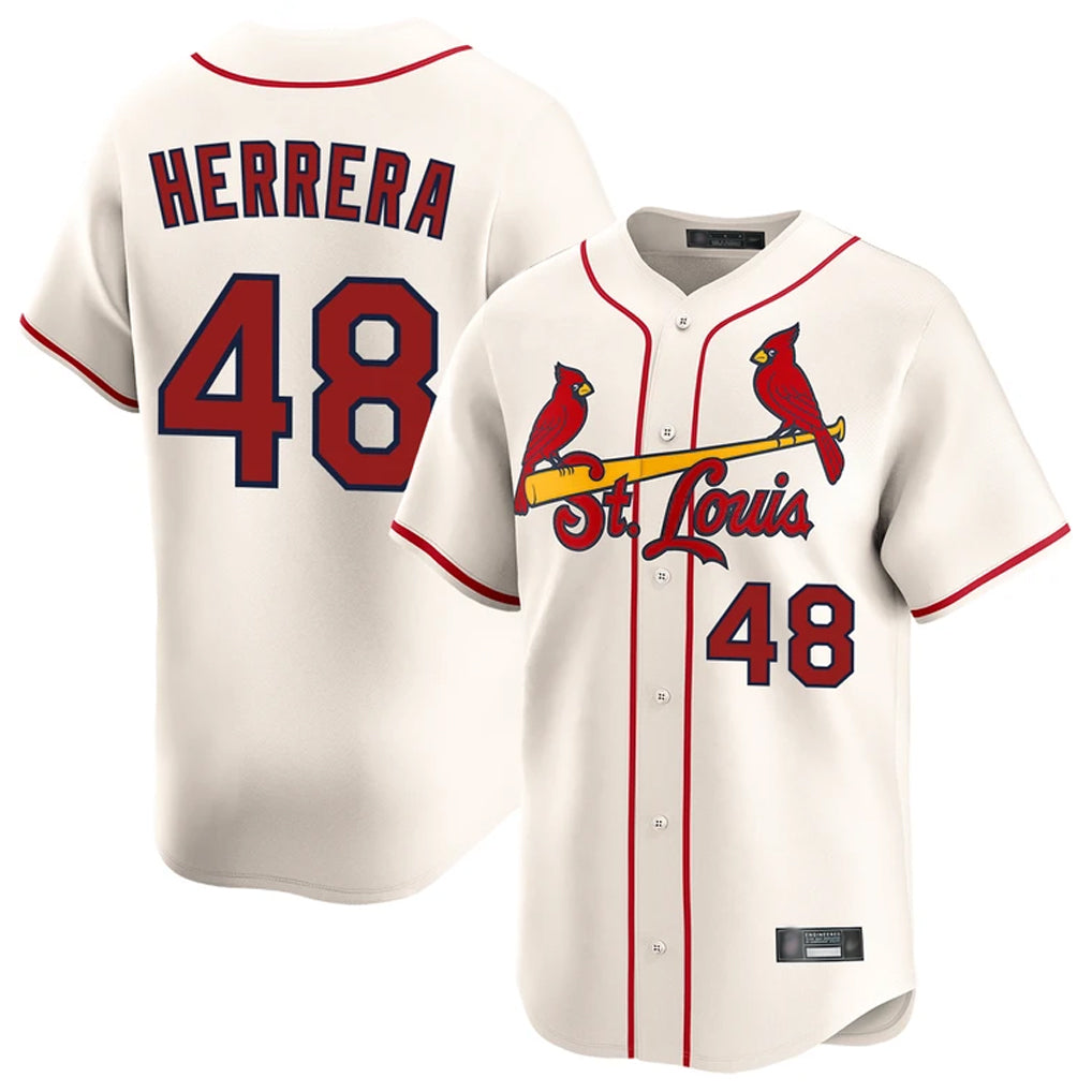 St. Louis Cardinals #48 Ivan Herrera Player Cream Home Limited Ddoa Stitched Jerseys