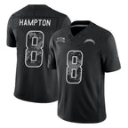 LA.Chargers #8 Omarion Hampton Player Black Limited 2026 Salute to Service Home Game Stitched Jerseys