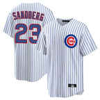 C.Cubs #23 Ryne Sandberg Player White Game Home Ddoa Stitched Jerseys