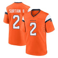 D.Broncos #2 Pat Surtain II Cooper Player Orange Home Game Ddoa Stitched Jerseys