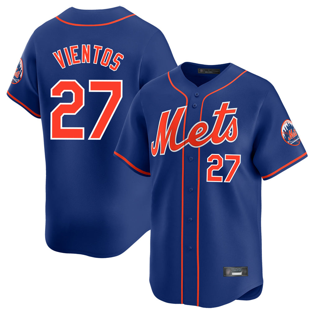 NY.Mets #27 Mark Vientos Player Royal Home Limited Ddoa Stitched Jerseys