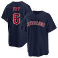 C.Guardians #6 David Fry Player Navy Game Home Ddoa Stitched Jerseys