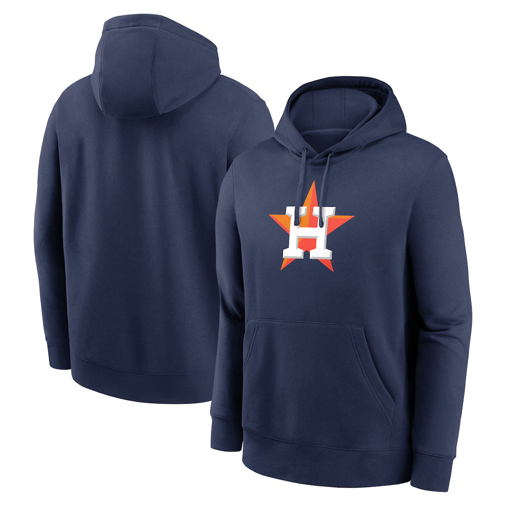 H.Astros ## Astros Blank Player Navy Club Fleece Pullover Hoodie Ddoa Stitched Jerseys