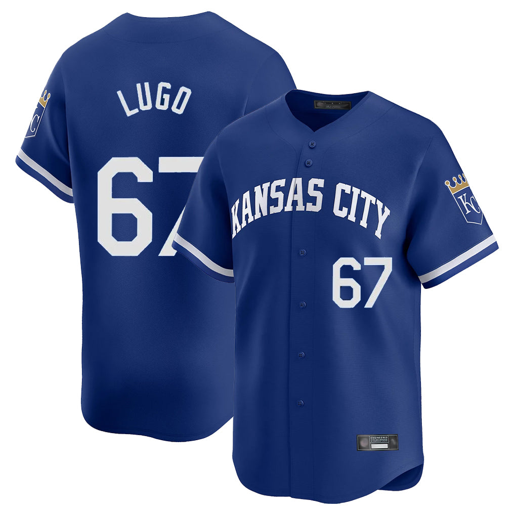 KC.Royals #67 Seth Lugo Player Royal Limited Home Ddoa Stitched Jerseys