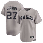 NY.Yankees #27 Giancarlo Stanton Player Gray Limited Home Ddoa Stitched Jerseys