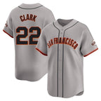 SF.Giants #22 Will Clark Player Gray Home Limited Ddoa Stitched Jerseys