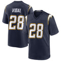 LA.Chargers #28 Kimani Vidal Player Navy Alternate Home Game Ddoa Stitched Jerseys