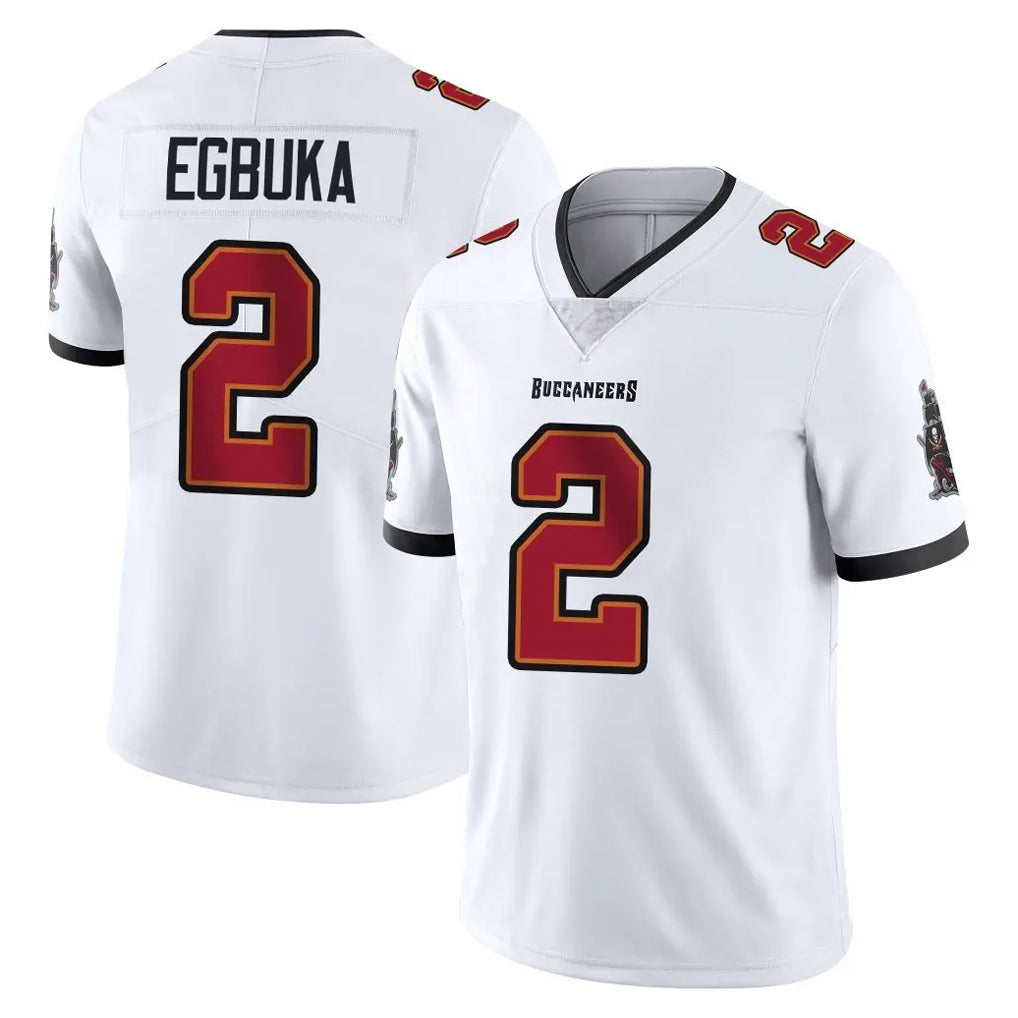 TB.Buccaneers #2 Emeka Egbuka Player White Limited Vapor Untouchable Home Game Ddoa Stitched Jerseys