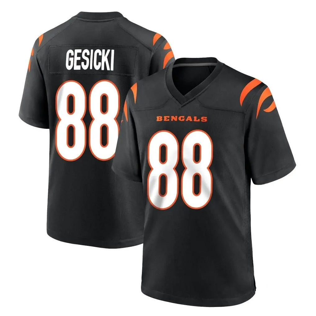 C.Bengals #88 Mike Gesicki Player Black Home Game Ddoa Stitched Jerseys