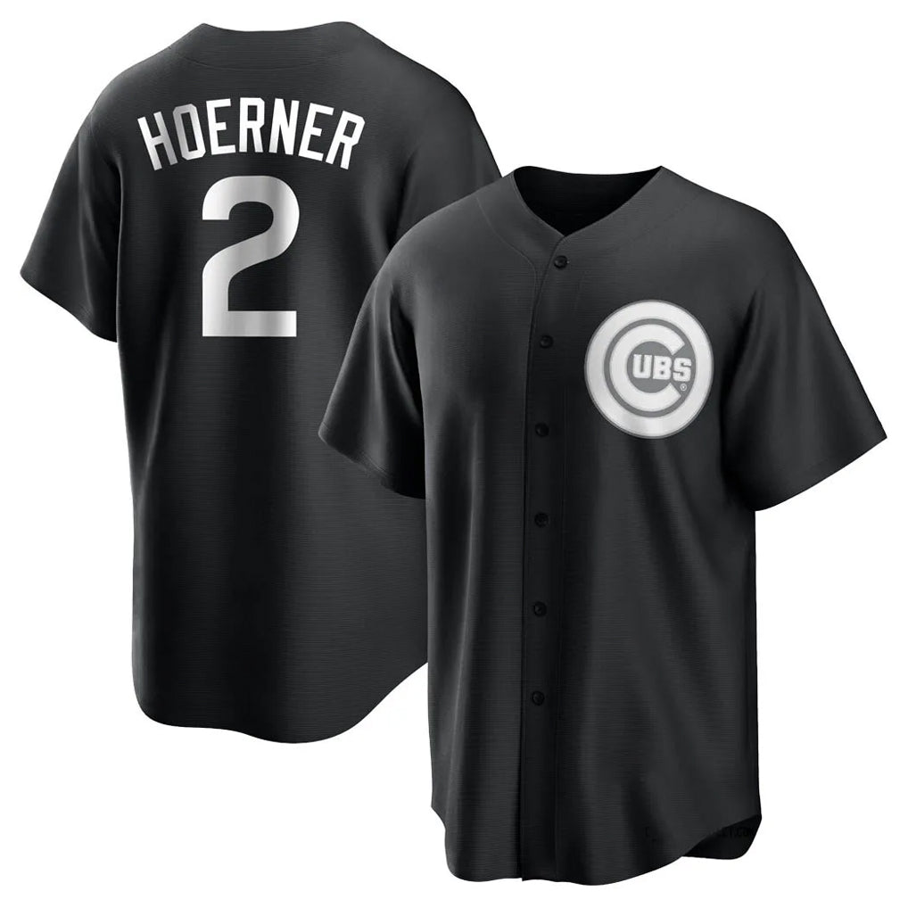 C.Cubs #2 Nico Hoerner Player Black Game Ddoa Stitched Jerseys